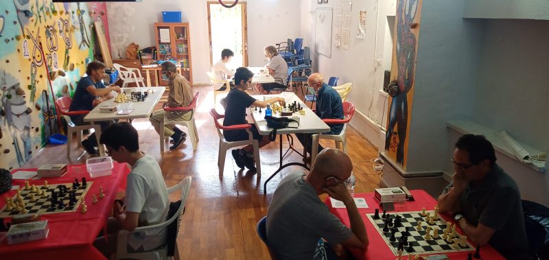 Sala de juego del torneo. Rockodromo.