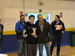 Darío, recibiendo el tercer premio