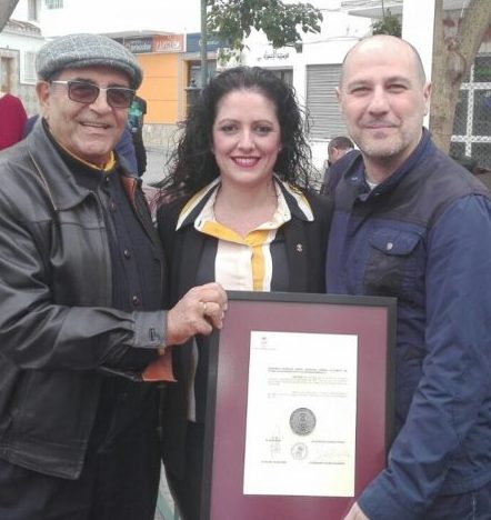 Salvador Reina, Antonio Martín y Mari Carmen López.